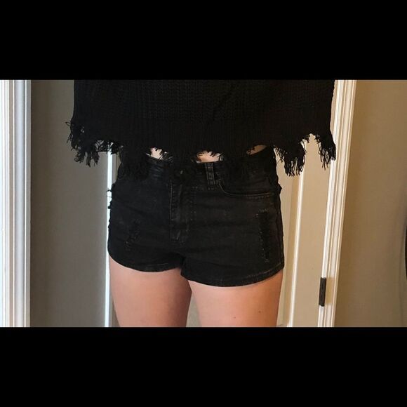 Denim “Booty” Shorts - Picture 3 of 14